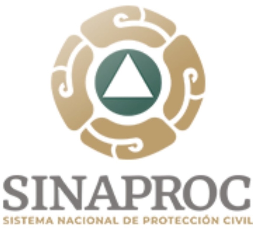Señalización de ruta de evacuación de protección civil en una oficina
